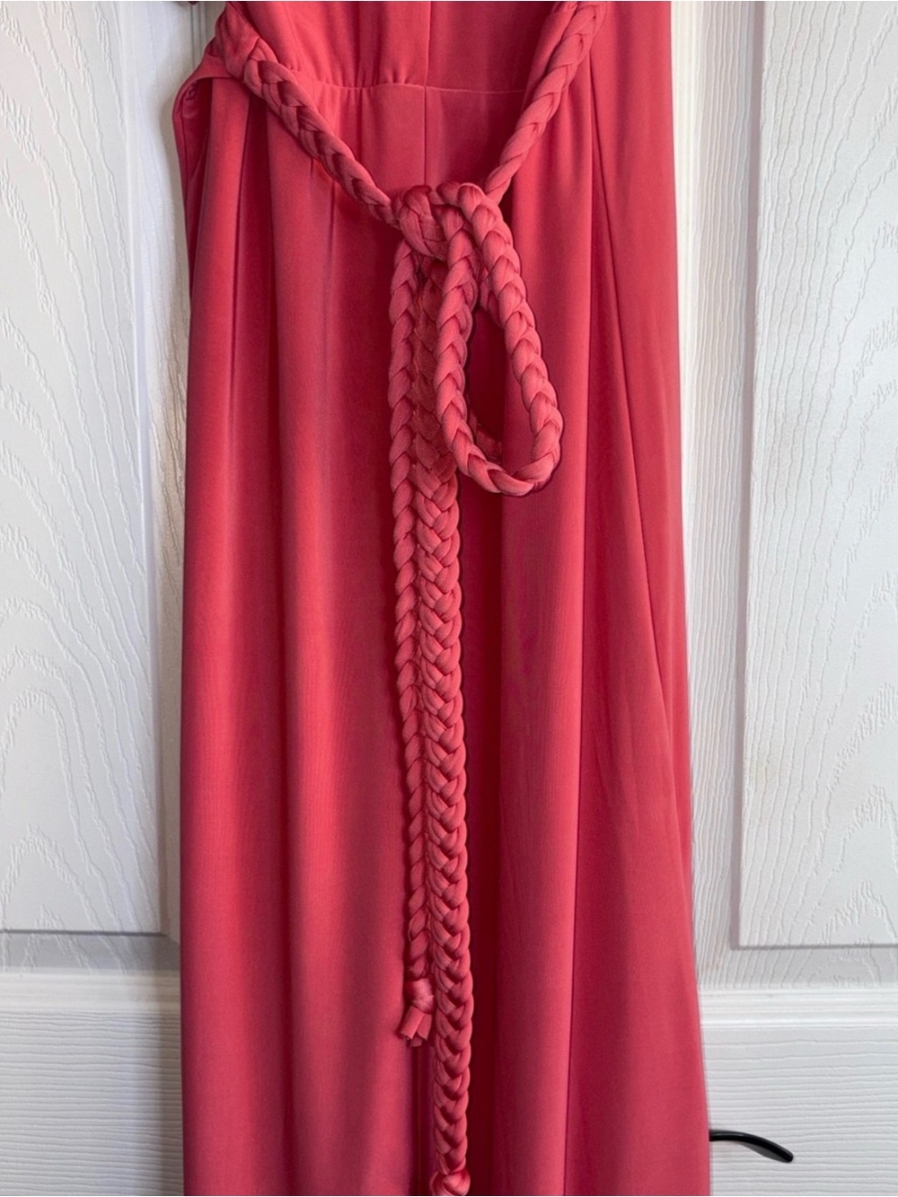 πMISA LOS ANGELES - Beautiful NWT Draped Wrap Maxi Coral Dress - S - M π - Picture 12 of 15